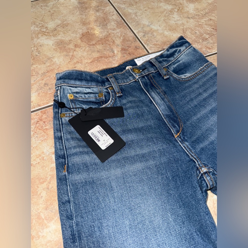 rag & bone Light Blue Straight Leg Jeans